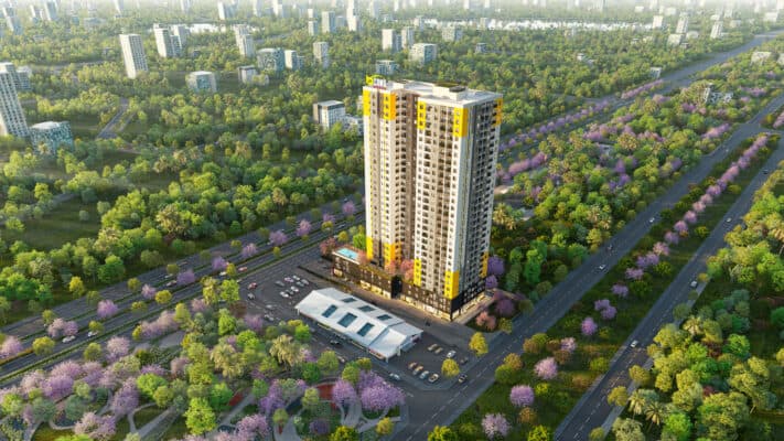 Phối cảnh dự án Bcons Asahi